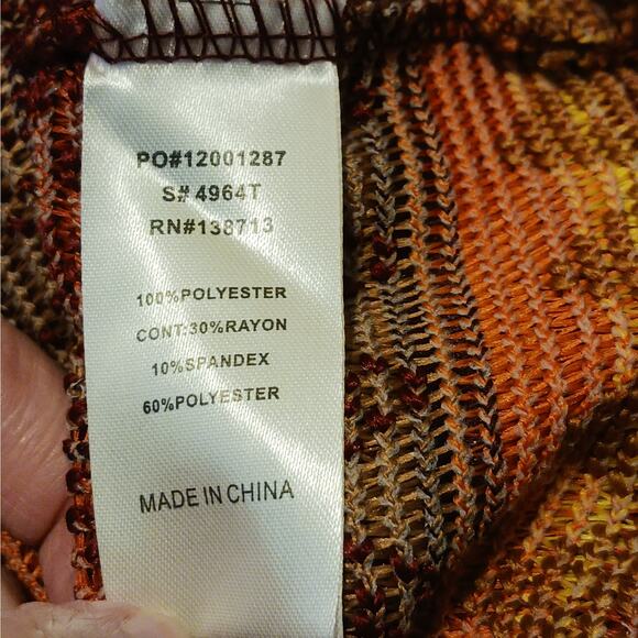 Doe & Rae Zig Zag Embroidered Cardigan Sz L - Picture 9 of 10